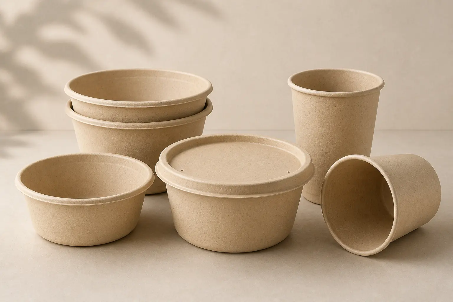 Bowls and deep containers product concept