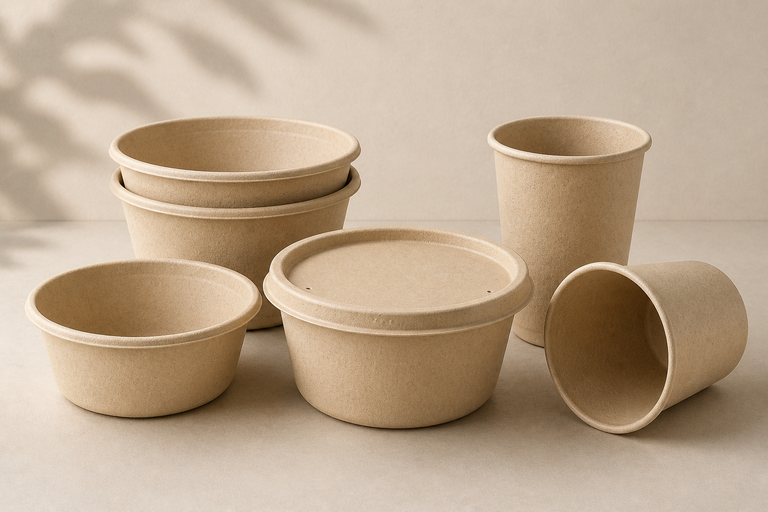 Compostable bowls and cups